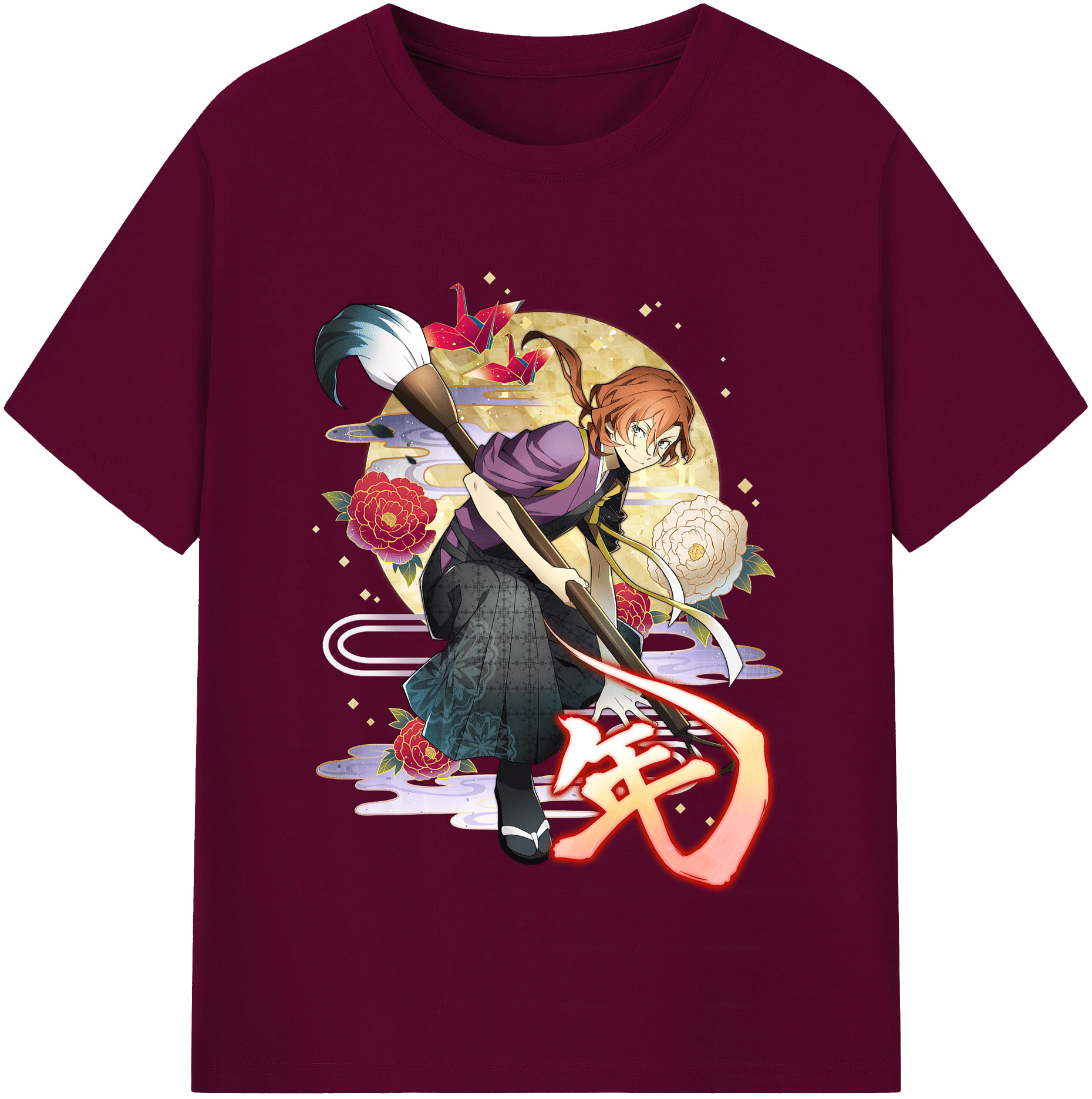 （画像用） 文豪ストレイドッグス Bungo Stray Dogs レディースカジュアルプリントTシャツ（綿100％）
